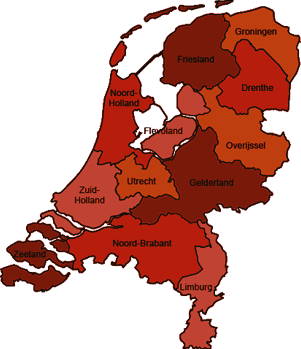 selecteer een provincie